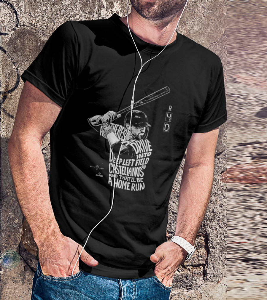 4-0 Ballgame Deep Left Field Castellanos Home Run T-Shirt