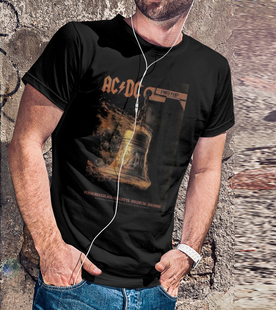AC DC PWR UP Hells Bell Tour Foxborough MA Gillette Stadium 5/4/2025 T-Shirt