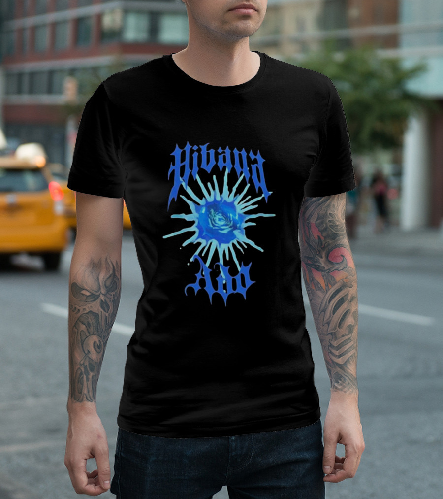 Hibana Ado World Tour 2025 Blue Flower Rose Burst T-Shirt