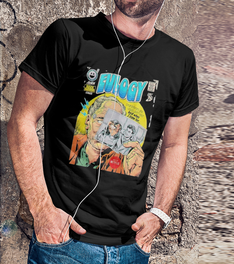 All New Black Mirror Comics Eulogy Smartphones Clouds By Butcher Billy Netflix T-Shirt
