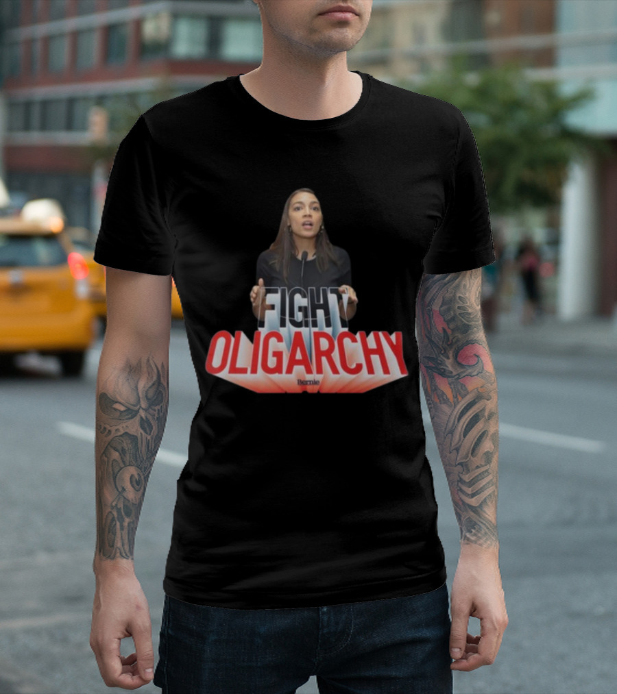 FIGHT OLIGARCHY Bernie T-Shirt