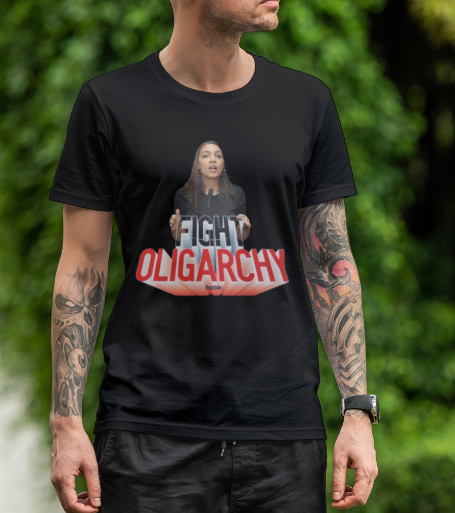 FIGHT OLIGARCHY Bernie T-Shirt
