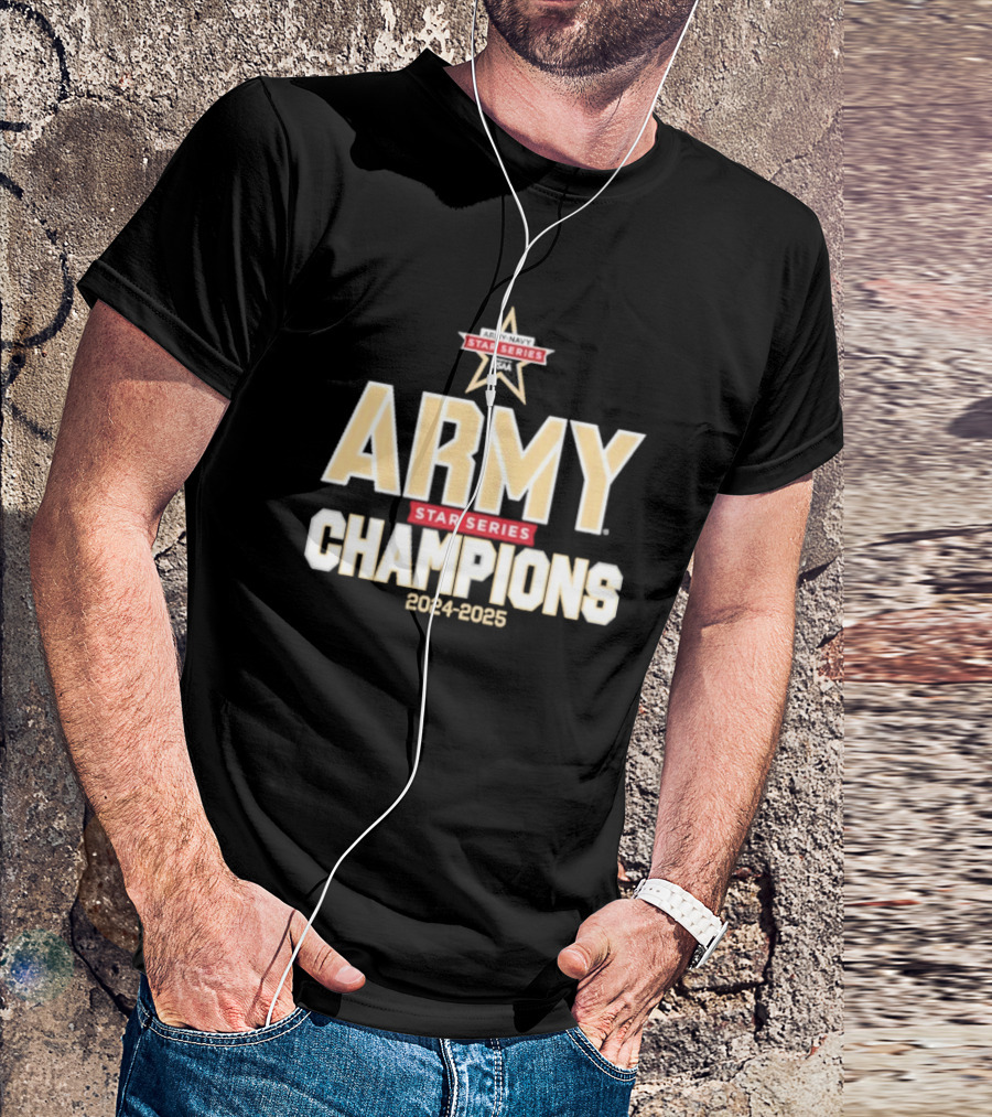 Army Black Knights Star Series Champions 2024-2025 T-Shirt