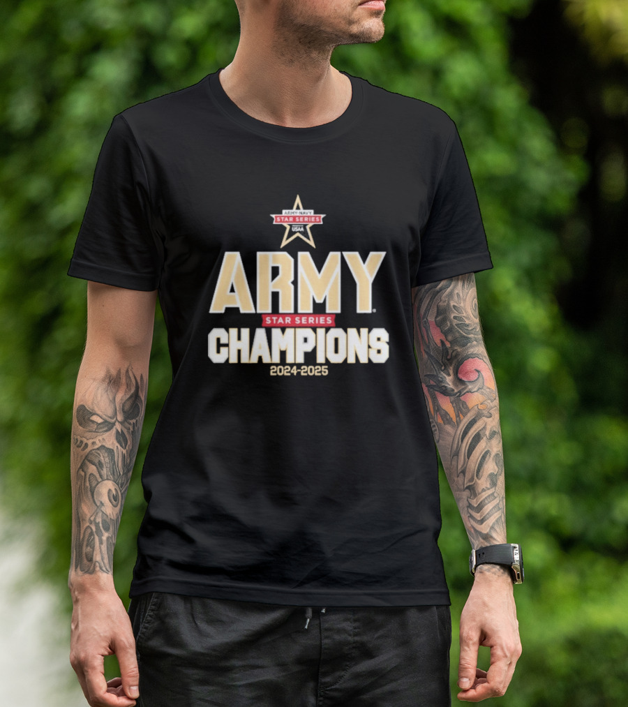 Army Black Knights Star Series Champions 2024-2025 T-Shirt