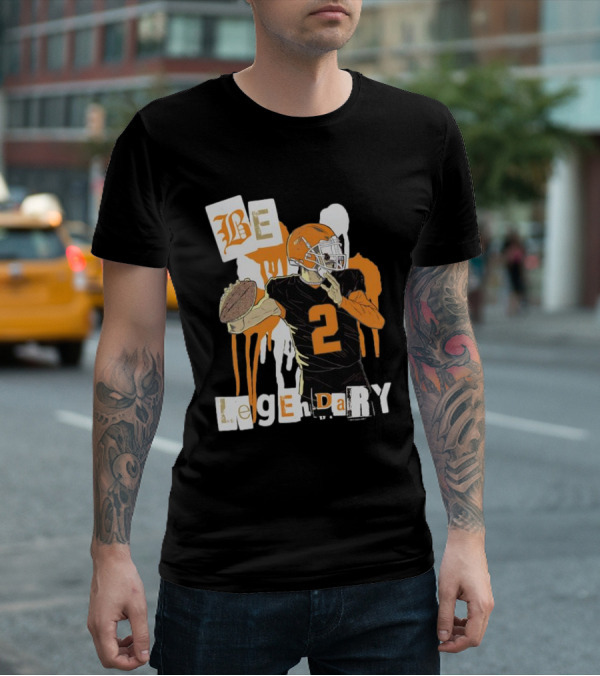 Be Legendary Cleveland Browns Football Player Number 2 T-Shirt