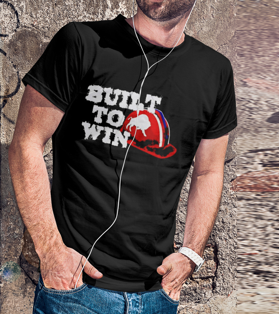 Built To Win Buffalo Bills Helmet Logo T-Shirt
