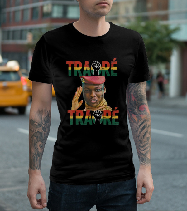 TRAORÉ Burkina Faso Patriotic Fist Symbol Ibrahim Traoré Influence T-Shirt