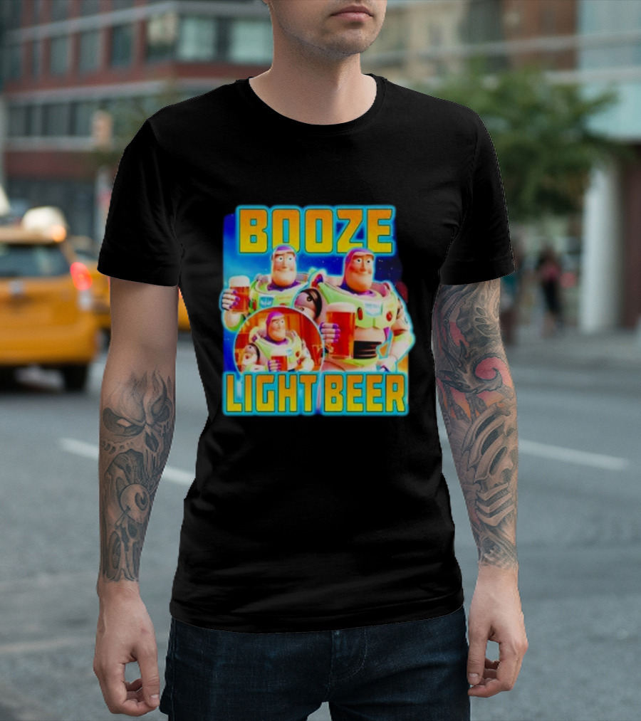 Buzz Lightyear Booze Light Beer Toy Story Parody T-Shirt