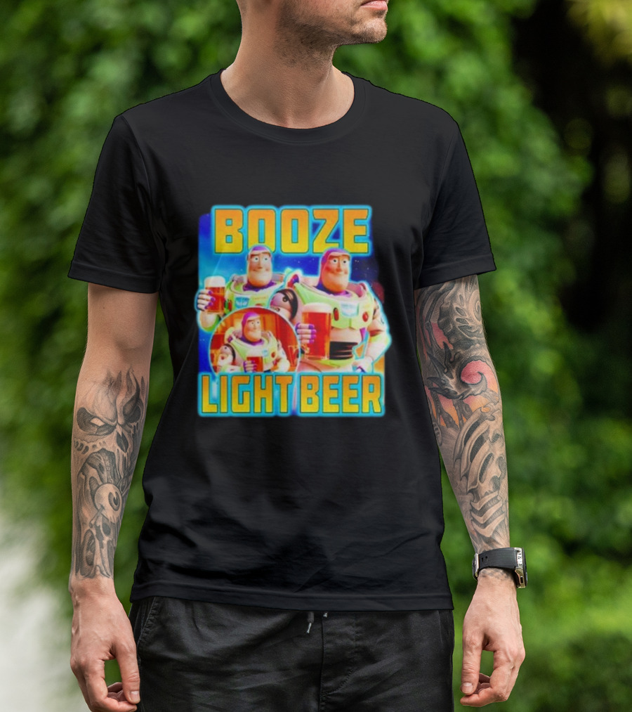 Buzz Lightyear Booze Light Beer Toy Story Parody T-Shirt