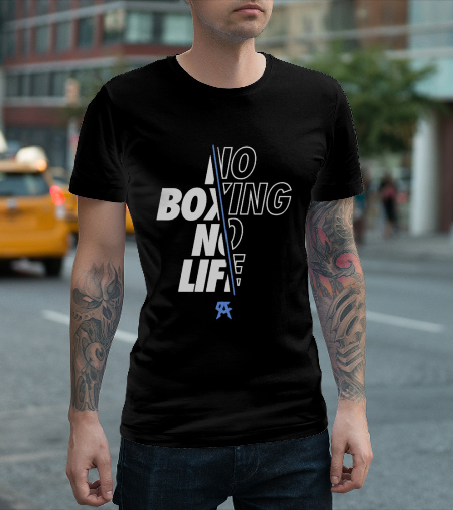 Canelo Alvarez No Boxing No Life Stylized Text with Icon T-Shirt