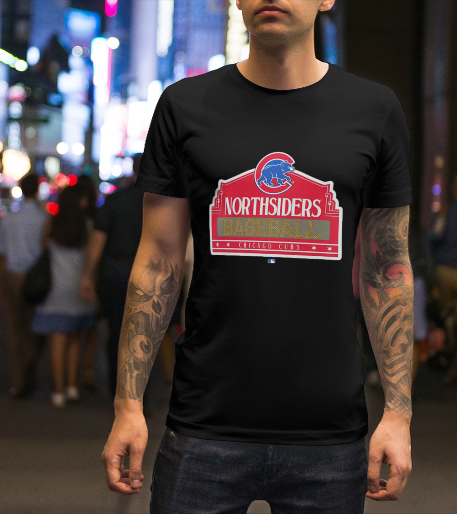 Northsiders Baseball Chicago Cubs Bear Emblem T-Shirt