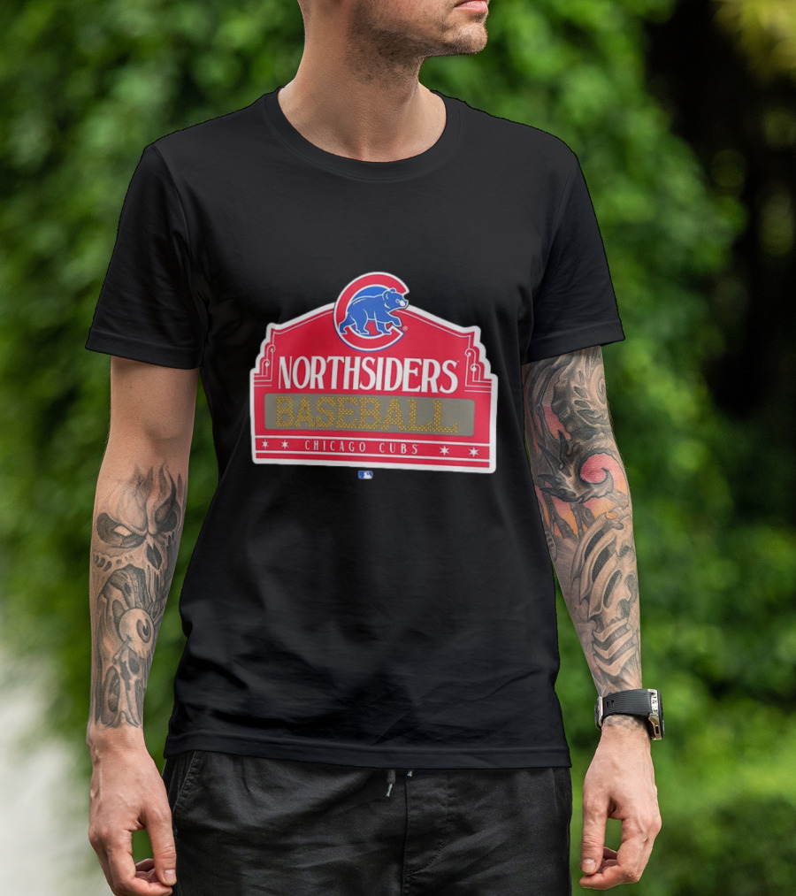 Northsiders Baseball Chicago Cubs Bear Emblem T-Shirt