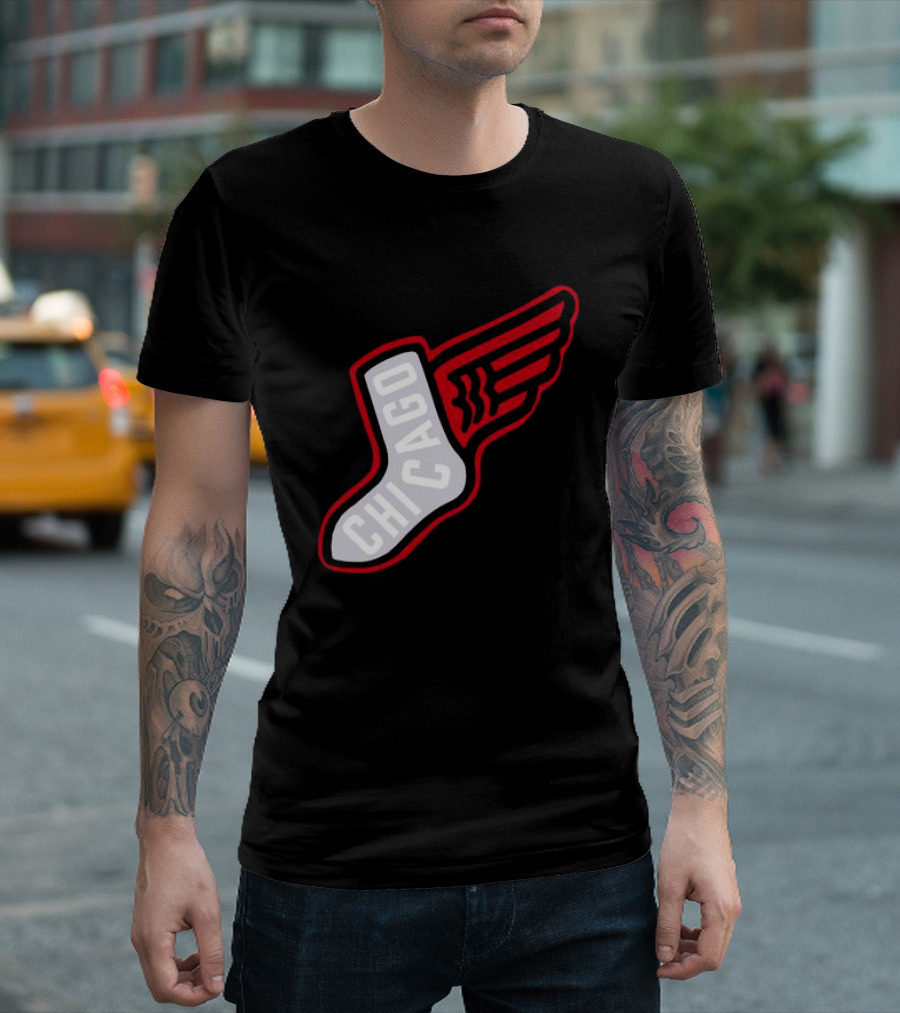 Chicago Winged Sock T-Shirt