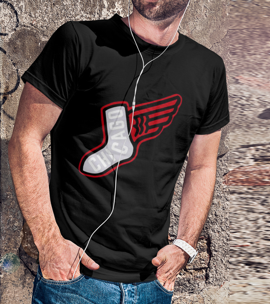 Chicago Winged Sock T-Shirt