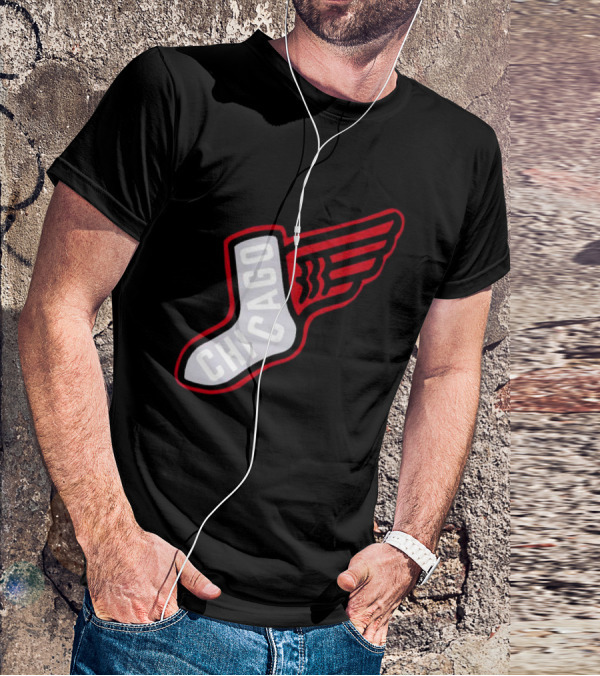 Chicago Winged Sock T-Shirt