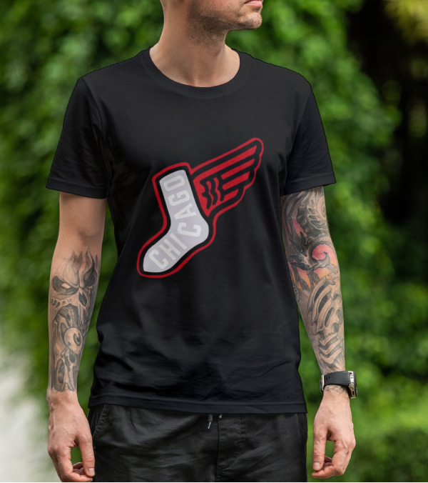 Chicago Winged Sock T-Shirt