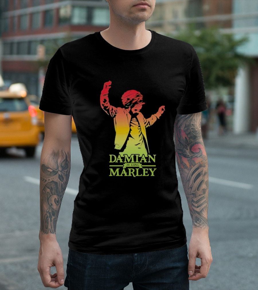 Damian Marley Reggae Colors Dancing T-Shirt