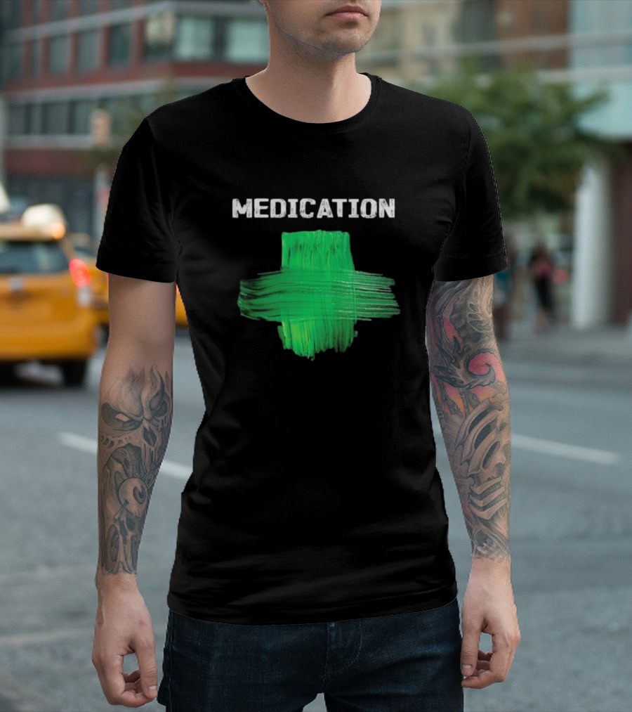 Damian Marley Medication Green Cross T-Shirt