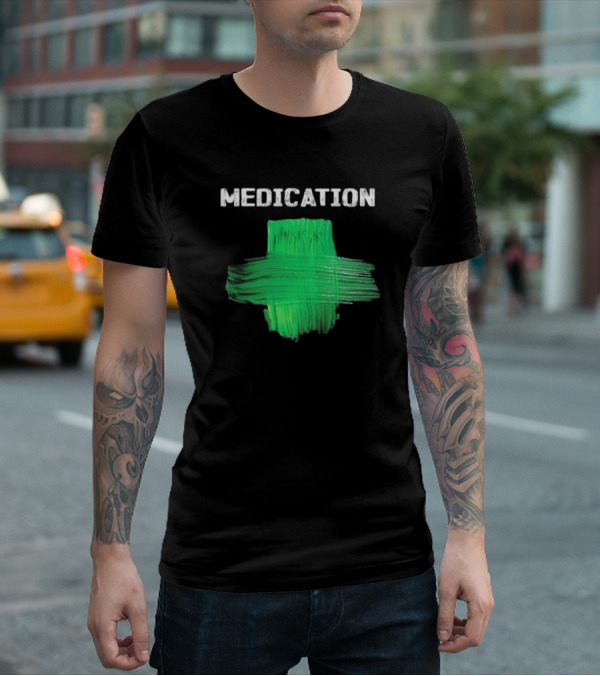 Damian Marley Medication Green Cross T-Shirt