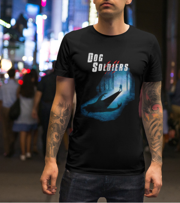 Dog Soldiers Werewolf Shadow In Forest Scene T-Shirt