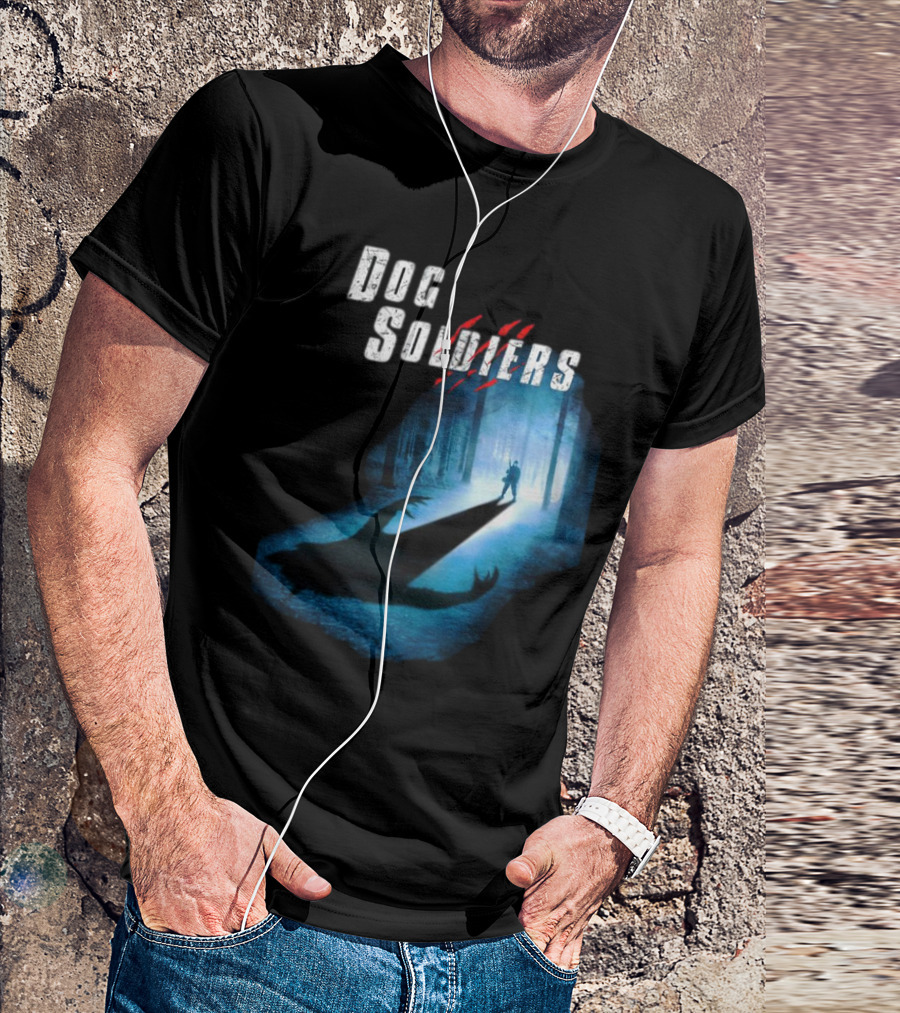 Dog Soldiers Werewolf Shadow In Forest Scene T-Shirt