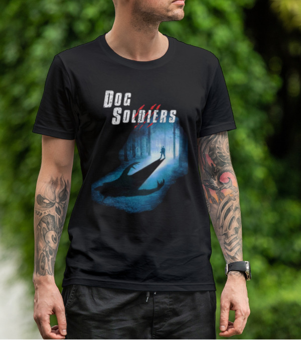 Dog Soldiers Werewolf Shadow In Forest Scene T-Shirt