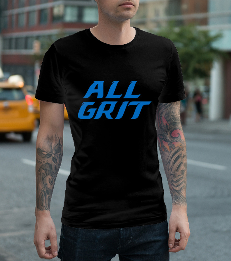 Detroit All Grit Football Motivation T-Shirt