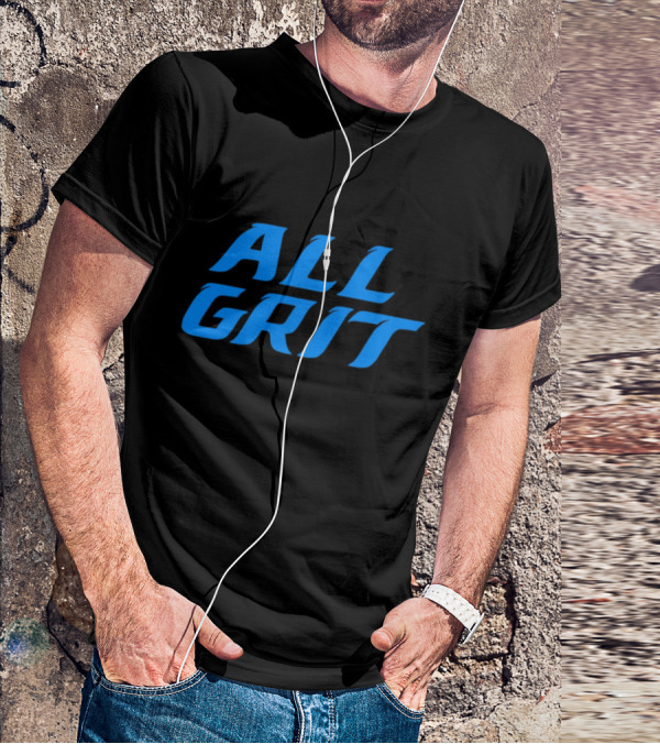 Detroit All Grit Football Motivation T-Shirt