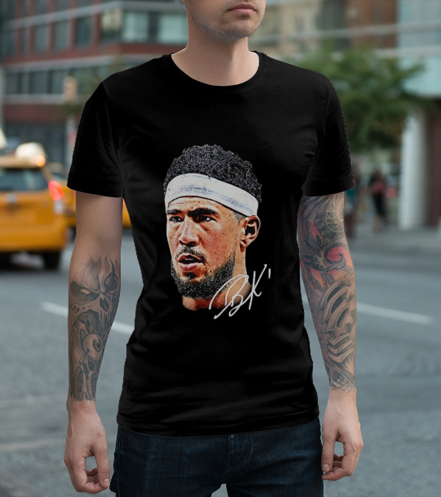 Devin Booker NBA Big Face BK Signature T-Shirt
