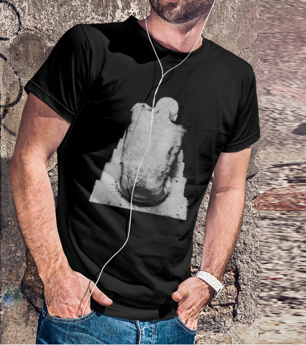 "Ekkstacy Tattooed Figure Sitting On Staircase Design" T-Shirt