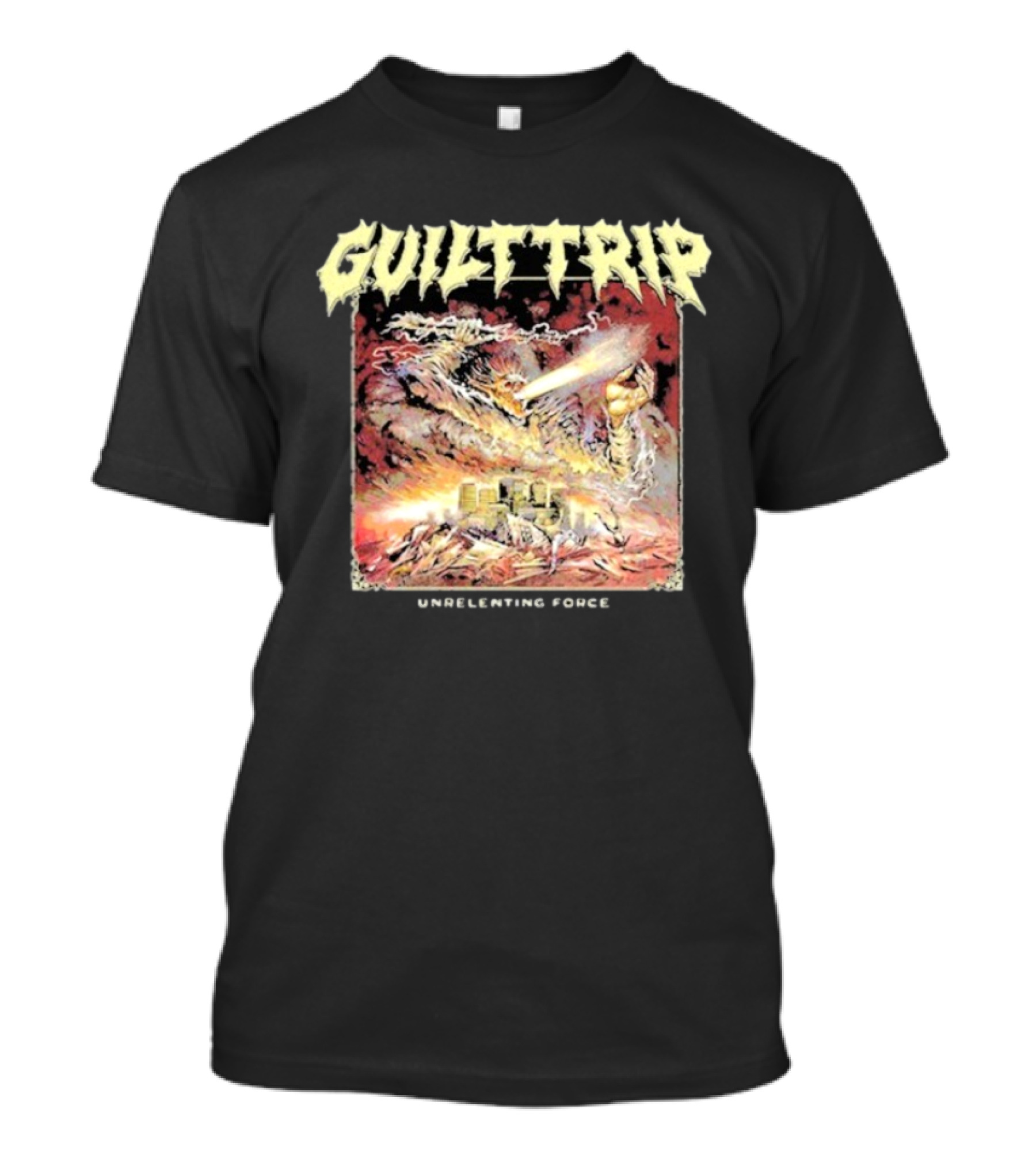 Guilt Trip Unrelenting Force Apocalyptic City Destruction T-Shirt