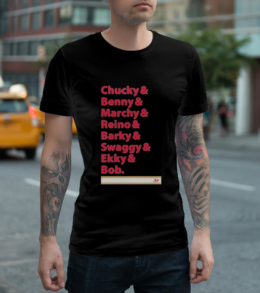 Florida Panthers Chucky Benny Marchy Reino Barky Swaggy Ekky Bob Names T-Shirt