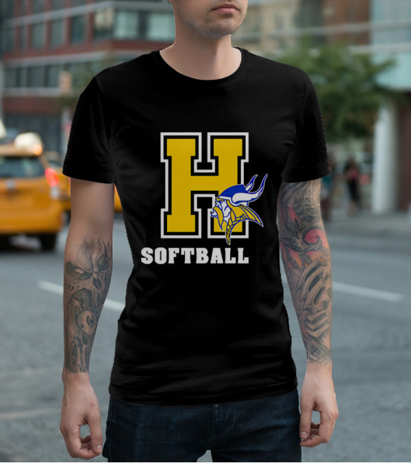 Francis Howell Vikings H Softball T-Shirt