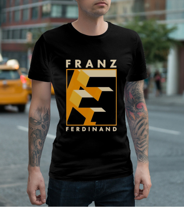 Franz Ferdinand Orange Geometric E T-Shirt