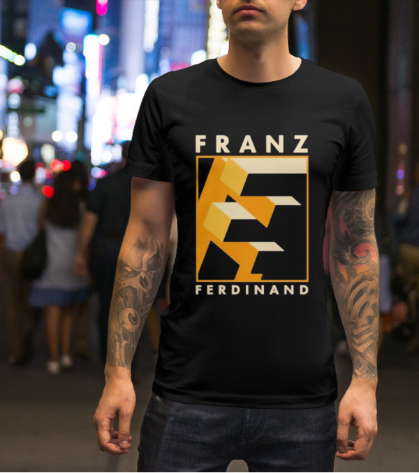 Franz Ferdinand Orange Geometric E T-Shirt