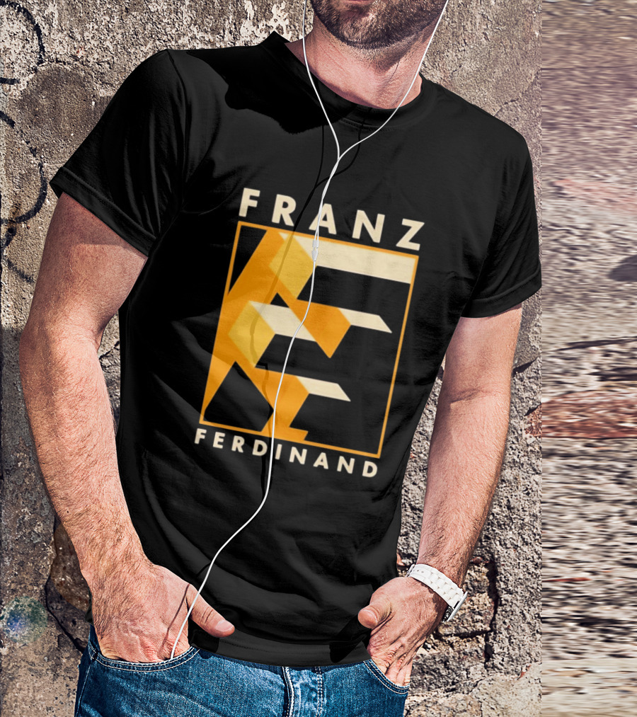 Franz Ferdinand Orange Geometric E T-Shirt