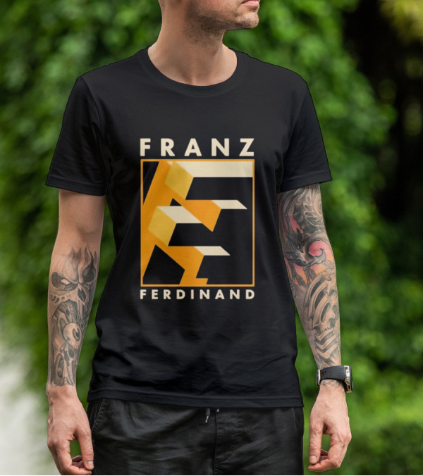 Franz Ferdinand Orange Geometric E T-Shirt