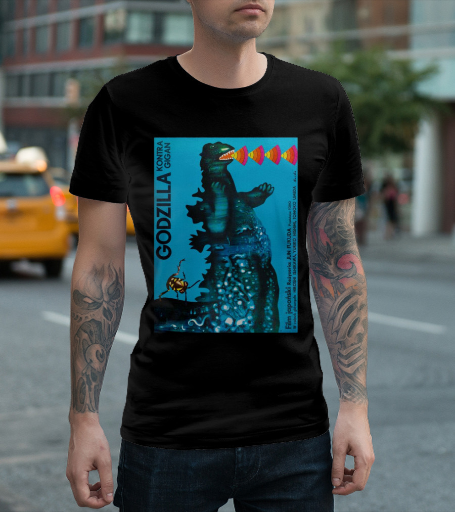 Godzilla Kontra Gigan Film Japoński Reżyseria Jun Fukuda T-Shirt