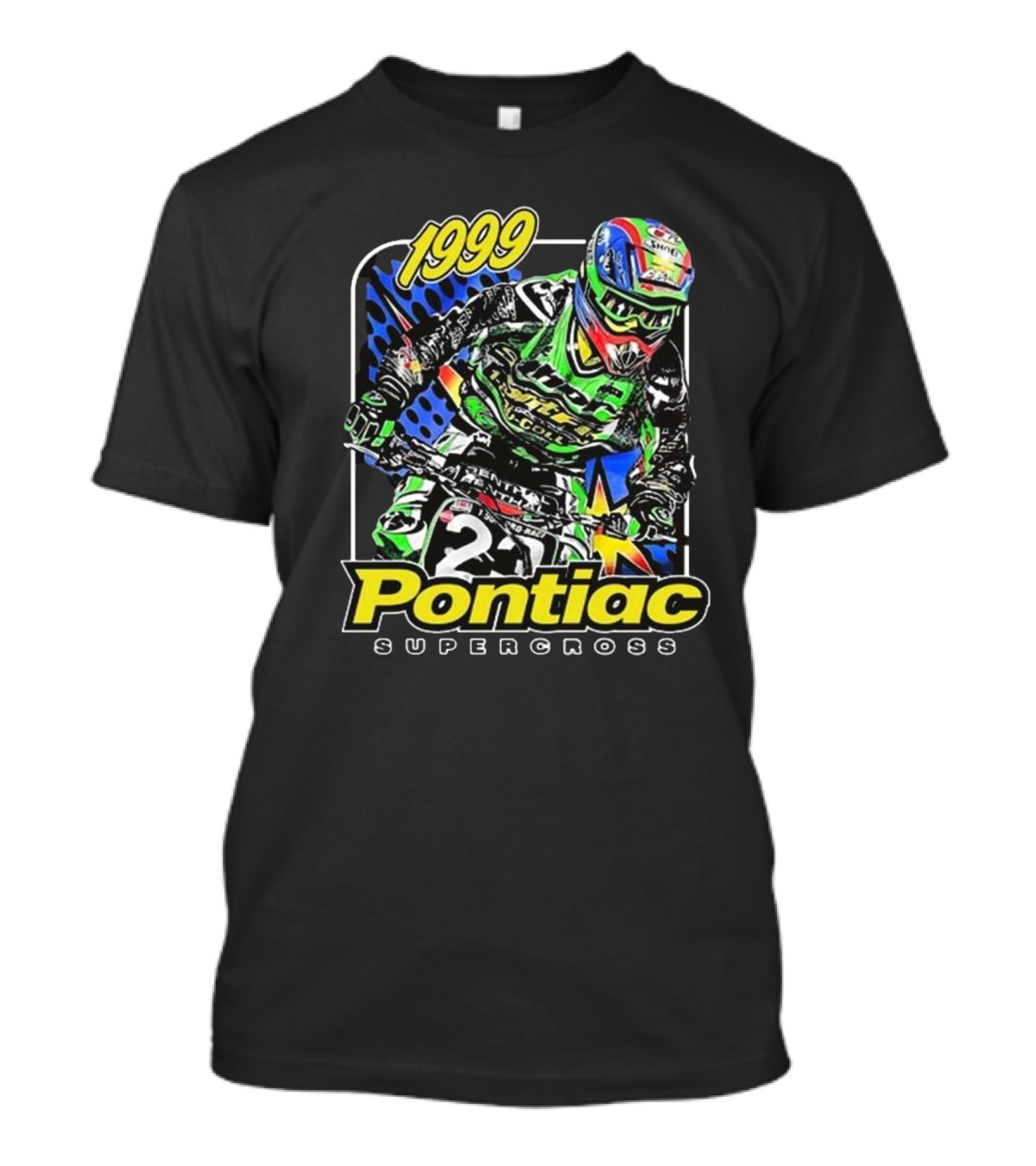 1999 Pontiac Supercross Motorcycle Racing Event Graphic T-Shirt