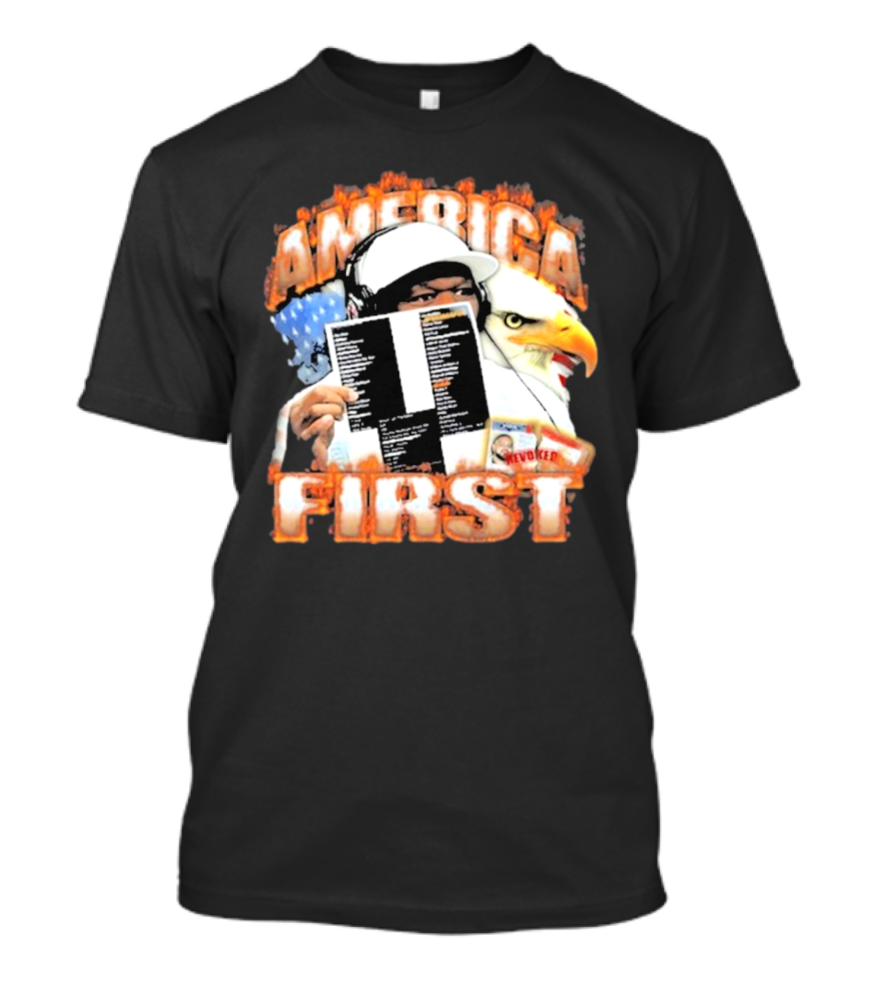 2024 JPEGMafia America First Eagle Headphones Revoked T-Shirt