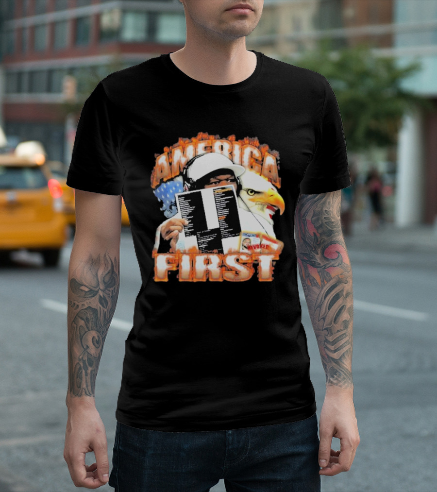 2024 JPEGMafia America First Eagle Headphones Revoked T-Shirt