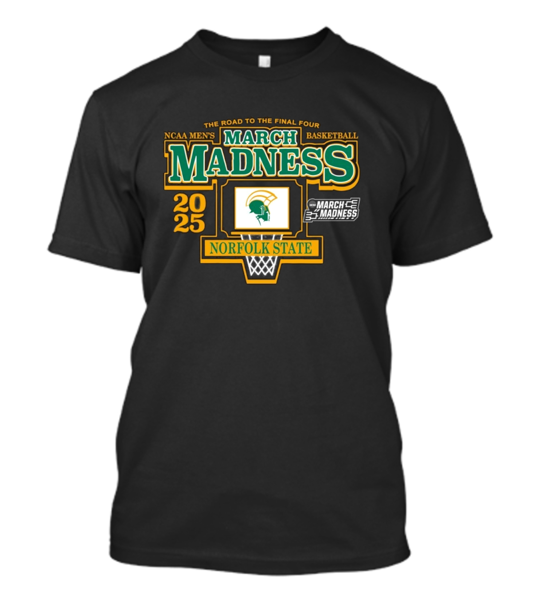 2025 NCAA Men’s Basketball March Madness Norfolk State Spartans The Road To The Final Four T-Shirt
