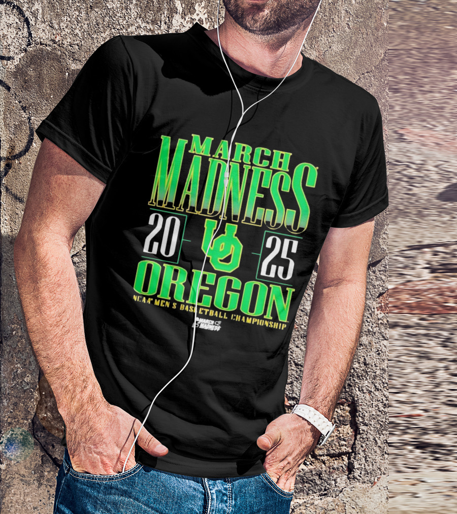 2025 Oregon Ducks March Madness NCAA Men’s Basketball Championship T-Shirt