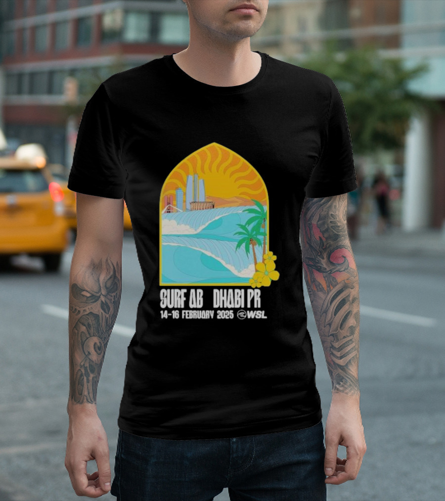 Surf Abu Dhabi Pro 14-16 February 2025 WSL Event T-Shirt