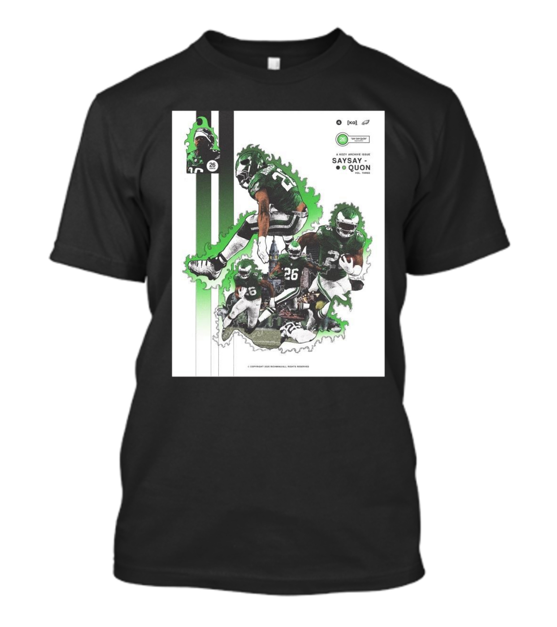Kozy Archive Issue Vol Three Saysay Quon 26 Philadelphia Eagles T-Shirt