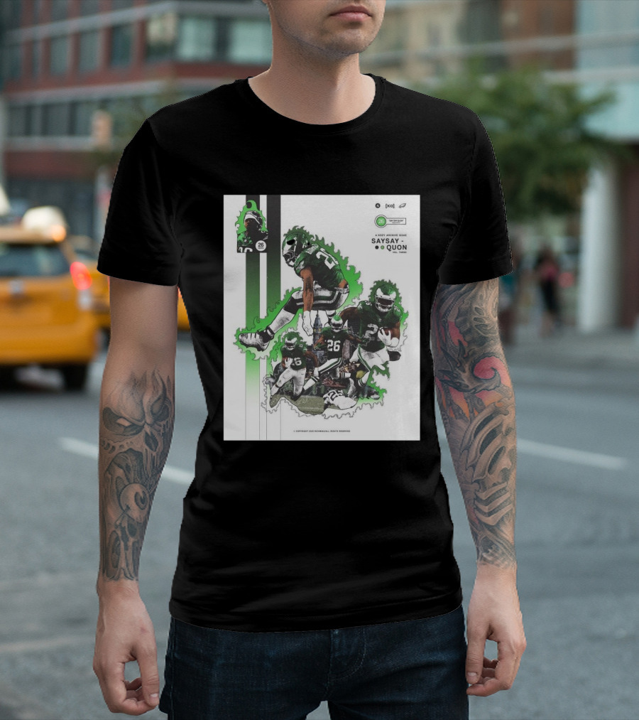 Kozy Archive Issue Vol Three Saysay Quon 26 Philadelphia Eagles T-Shirt