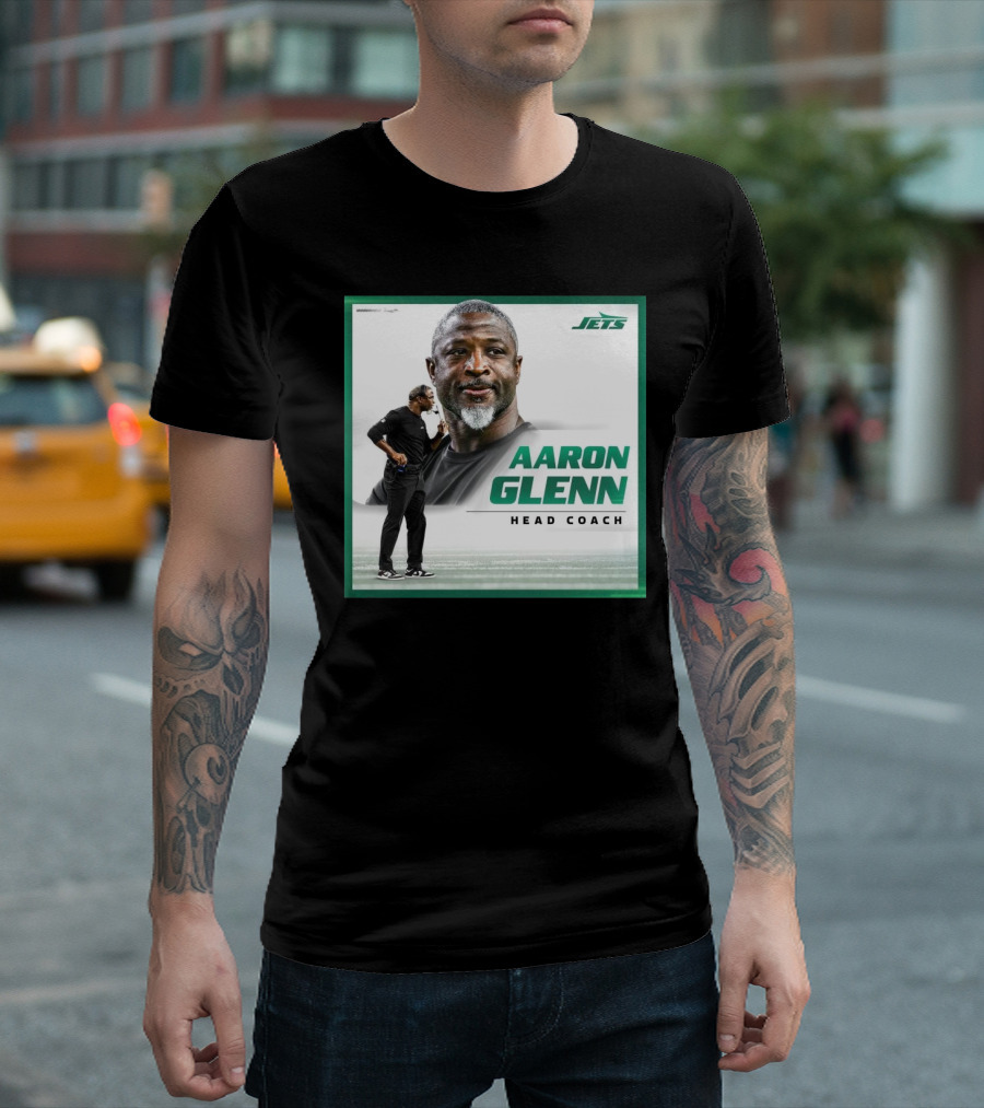 Aaron Glenn New York Jets Head Coach T-Shirt