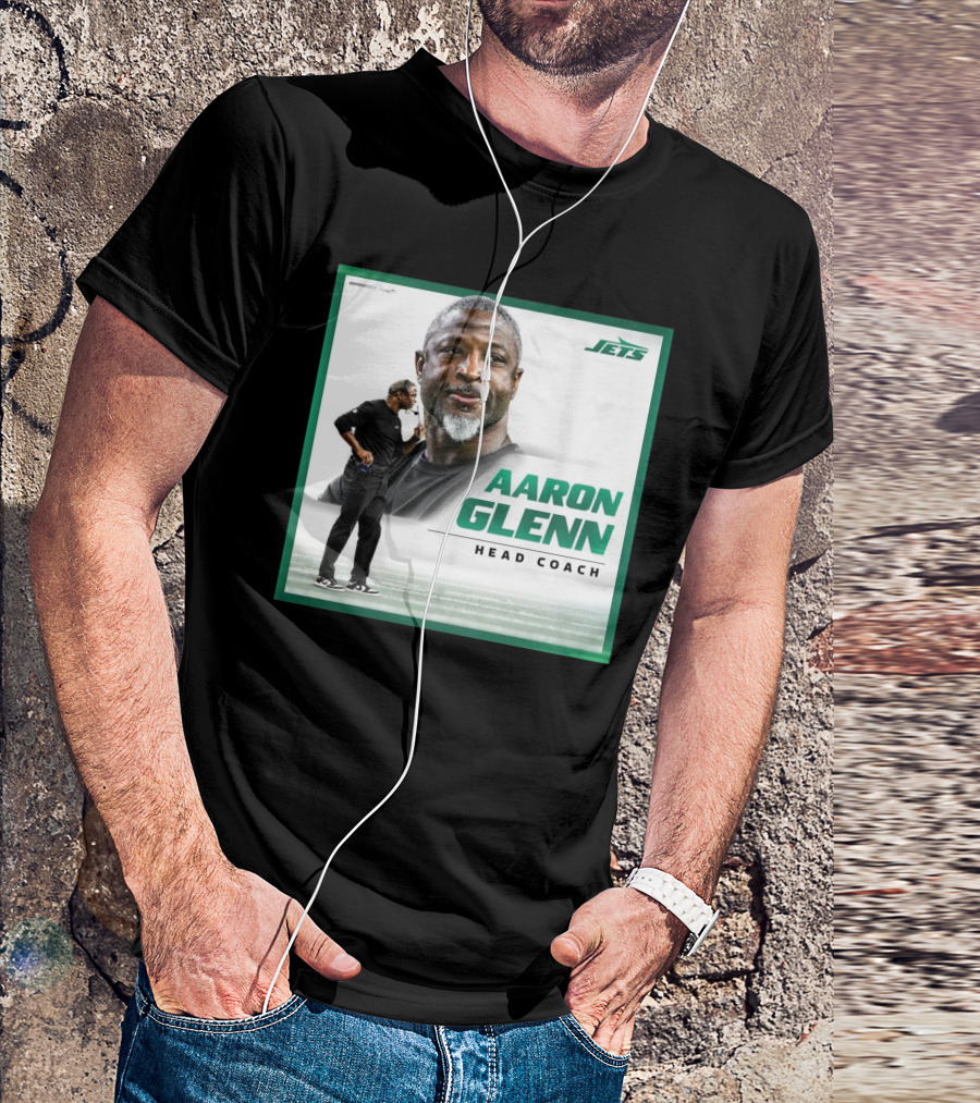Aaron Glenn New York Jets Head Coach T-Shirt