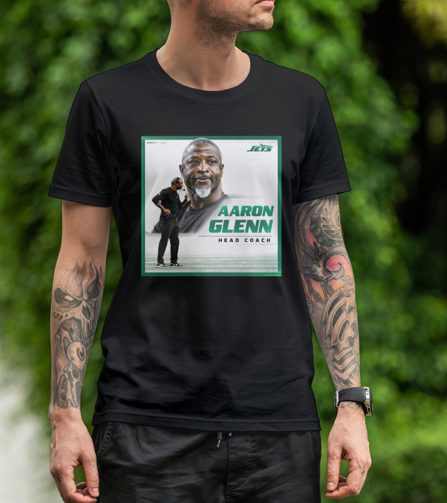 Aaron Glenn New York Jets Head Coach T-Shirt