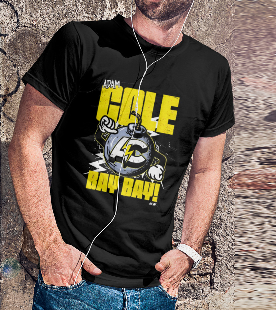 Adam Cole Bay Bay AC Bombs Away Comic Style T-Shirt